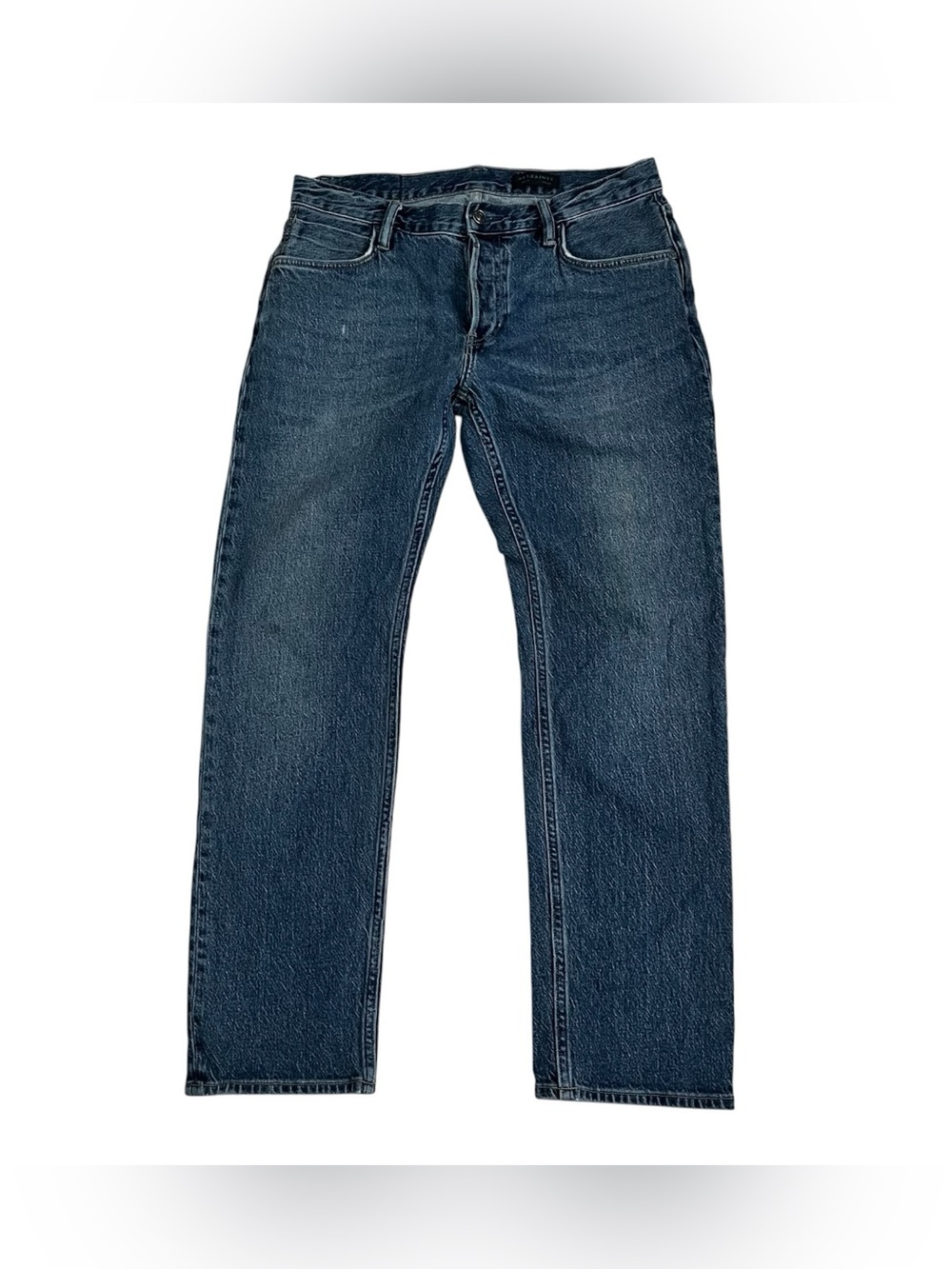 Allsaints Iggy Slim Fit Denim Jeans Button Fly Size 32